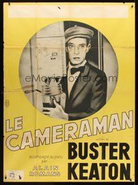 1z120 CAMERAMAN French 1p R60s wonderful completely different artwork of Buster Keaton!
