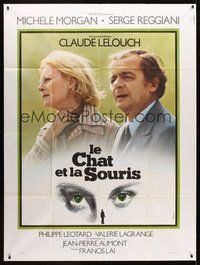 1z122 CAT & MOUSE French 1p '79 Le Chat et la Souris, Claude Lelouch, Ferracci art!