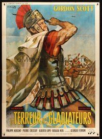 1z135 CORIOLANUS: HERO WITHOUT A COUNTRY French 1p '64 Averardo Ciriello art of Gordon Scott!