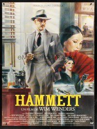 1z192 HAMMETT French 1p '82 Wim Wenders directed, Frederic Forrest, really cool detective artwork!