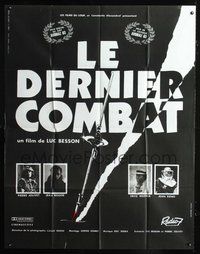 1z237 LE DERNIER COMBAT French 1p '83 Luc Besson, Jean Reno, cool design by Guichard & Camboulive!