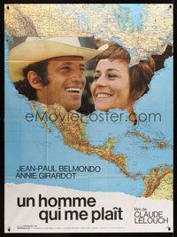 1z254 LOVE IS A FUNNY THING French 1p '70 Claude Lelouch, Jean-Paul Belmondo, Annie Girardot!