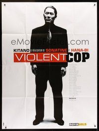 1z366 VIOLENT COP French 1p '98 great full-length image of star/director Beat Takeshi Kitano!