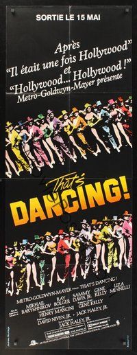 1z054 THAT'S DANCING French door-panel '85 Sammy Davis Jr., Gene Kelly, all-time best musicals!