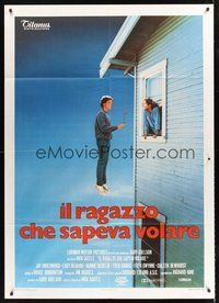 1z438 BOY WHO COULD FLY Italian 1p '86 cool different iamge of Fred Savage floating in mid-air!