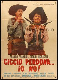1z639 CICCIO FORGIVES, I DON'T Italian 1p '68 wacky cowboys Franco Franchi & Ciccio Ingrassia!
