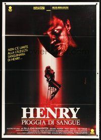 1z457 HENRY: PORTRAIT OF A SERIAL KILLER Italian 1p '92 Michael Rooker as murderer Henry Lee Lucas!