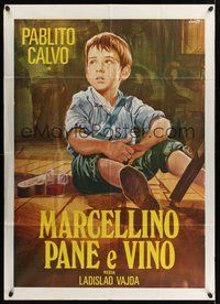 1z725 MIRACLE OF MARCELINO Italian 1p R70s Marcelino pan y vino, art of Spanish orphan by Crovato!