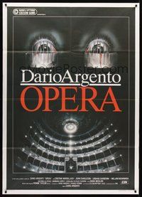1z480 OPERA Italian 1p '87 written and directed by Dario Argento, cool creepy Casaro artwork!