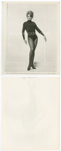 2a019 ANGIE DICKINSON 8.25x10.25 still '64 full-length portrait of the sexy actress wearing nylons!