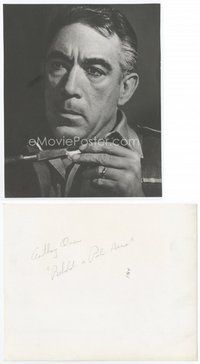 2a030 ANTHONY QUINN deluxe 8x10 still '64 super close up of the star from Behold a Pale Horse!