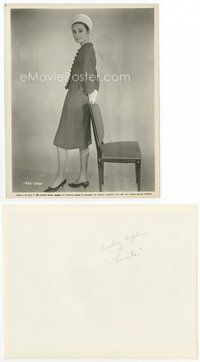 2a036 AUDREY HEPBURN 8x10.25 still '63 full-length wardrobe test shot in cool outfit from Charade!
