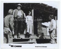 2a059 BIG COUNTRY TV 8.25x10 still R70s Chuck Connors, Burl Ives, Jean Simmons, Gregory Peck