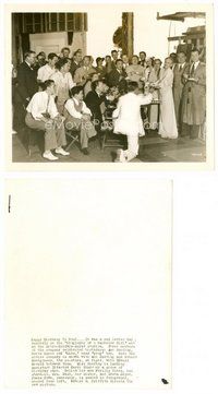 2a061 BIOGRAPHY OF A BACHELOR GIRL candid 8x10 still '34 Ann Harding's birthday celebrated by cast!