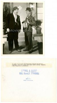 2a067 BLOTTO 8x10 still '30 drunk Oliver Hardy laughs at Stan Laurel smuggling liquor in pants!