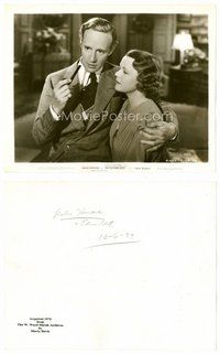 2a279 INTERMEZZO 8x10 still '39 Leslie Howard with his arm around wife Edna Best!