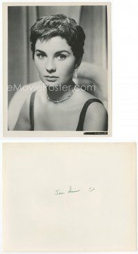 2a300 JEAN SIMMONS 8x10 still '54 close up of the sexy star in with short hair & diamonds!