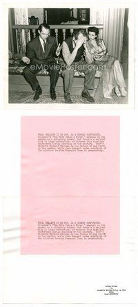 2a624 WIFE TAKES A FLYER candid 8x10 still '42 Joan Bennett, Franchot Tone & director Wallace!