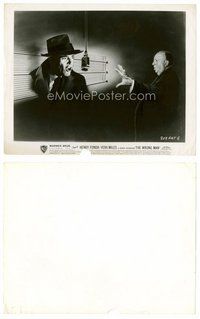 2a633 WRONG MAN 8x10 still '57 cool montage image of Alfred Hitchcock, Henry Fonda & lineup board!