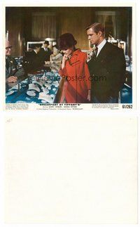 2a001 BREAKFAST AT TIFFANY'S color 8x10 still '61 Audrey Hepburn & George Peppard shop for diamonds!