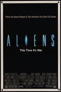 2b005 ALIENS 1sh '86 James Cameron, there are some places in the universe you don't go alone!