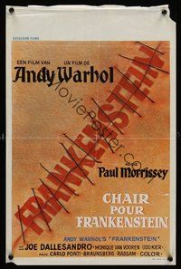 2b444 ANDY WARHOL'S FRANKENSTEIN Belgian '74 Joe Dallessandro, directed by Paul Morrissey!