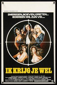 2b531 I THE JURY Belgian '82 different art of Assante as Mike Hammer + sexy Barbara Carrera