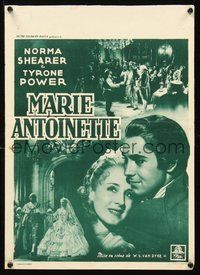 2b573 MARIE ANTOINETTE Belgian R40s cool portrait of Norma Shearer & Tyrone Power!