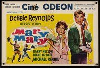 2b574 MARY MARY Belgian '63 Debbie Reynolds, Barry Nelson, Michael Rennie, musical comedy!