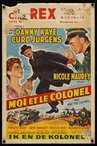 2b576 ME & THE COLONEL Belgian '60 Danny Kaye in a dual role, Curt Jurgens, Nicole Maurey
