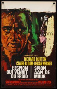 2b647 SPY WHO CAME IN FROM THE COLD Belgian '65 Richard Burton, Claire Bloom, different Ray art!