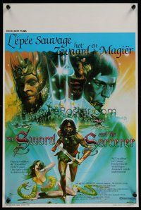 2b659 SWORD & THE SORCERER Belgian '82 magic, dungeons, dragons, fantasy art by Peter Andrew J.!