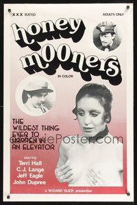 2b167 HONEY MOONERS 1sh '78 outrageous X-rated parody of the classic Jackie Gleason TV show!