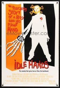 2b168 IDLE HANDS int'l DS 1sh '99 a touching story of a boy and his right hand, cool artwork!