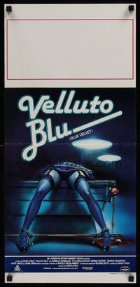 2b273 BLUE VELVET Italian locandina '86 directed by David Lynch, best gruesome art by E. Sciotti!