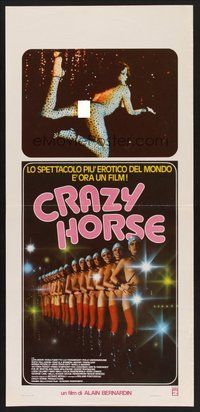 2b283 CRAZY HORSE Italian locandina '78 Crazy Horse de Paris, sexy mostly naked showgirls!