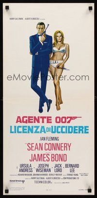 2b291 DR. NO Italian locandina R70s Sean Connery is the most extraordinary spy James Bond 007!