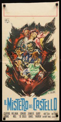 2b344 KISS OF THE VAMPIRE Italian locandina '63 Hammer, Clifford Evans, wild different horror art!