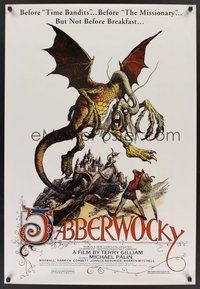 2b177 JABBERWOCKY 1sh R01 Terry Gilliam, Monty Python, great wacky fantasy monster art!