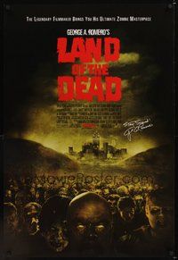 2b182 LAND OF THE DEAD advance DS 1sh '05 George Romero directed, zombies!