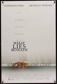 2b248 WHAT LIES BENEATH int'l DS 1sh '00 Robert Zemeckis directed, Harrison Ford & Michelle Pfeiffer