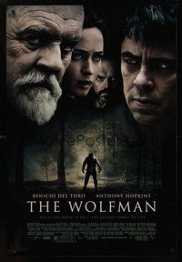 2b256 WOLFMAN DS 1sh '10 Benicio Del Toro, Anthony Hopkins, Emily Blunt & Hugo Weaving!