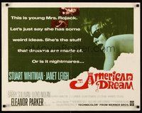 2c017 AMERICAN DREAM 1/2sh '66 Norman Mailer, Janet Leigh, Stuart Whitman, Barry Sullivan