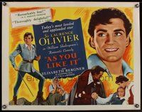 2c026 AS YOU LIKE IT 1/2sh R49 Sir Laurence Olivier in William Shakespeare's romantic comedy!