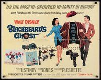 2c048 BLACKBEARD'S GHOST 1/2sh '68 Walt Disney, artwork of wacky invisible pirate Peter Ustinov!