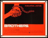 2c064 BROTHERS 1/2sh '77 Bernie Casey, Vonetta McGee, love story that shocked the nation!