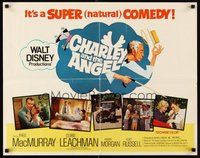 2c075 CHARLEY & THE ANGEL 1/2sh '73 Disney, Fred MacMurray, Cloris Leachman, supernatural comedy!