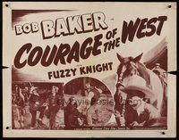 2c081 COURAGE OF THE WEST 1/2sh R40s Bob Baker, J. Farrell MacDonald, singing western!