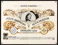 2c088 DARLING LILI 1/2sh '70 Julie Andrews, Rock Hudson, Blake Edwards, William Peter Blatty
