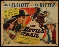 2c096 DEVIL'S TRAIL 1/2sh '42 Wild Bill Elliott & Tex Ritter, loose w/bullet and song!